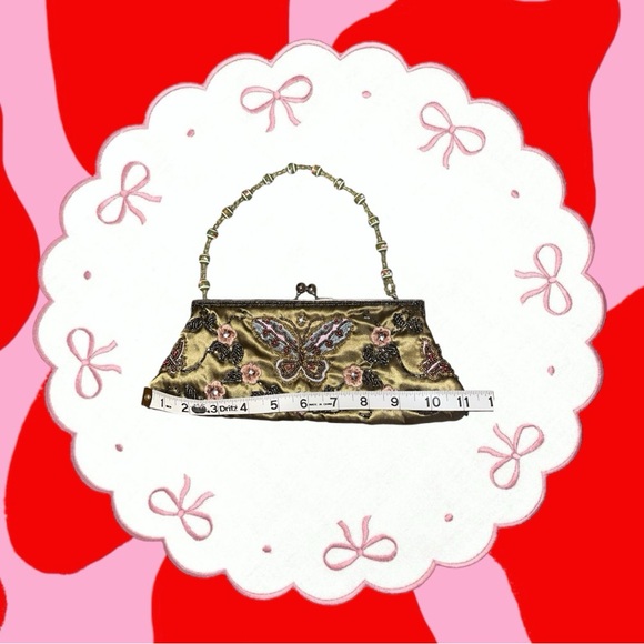 vintage butterfly beaded purse 🧚🏻 - Picture 5 of 8